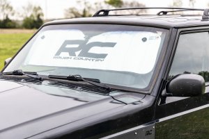 Sun Shade - Front - Rough Country - Reflective, Foldable